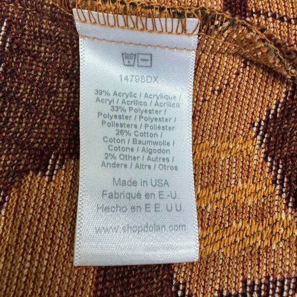 Anthropologie Dolan Seraphina Brown Tan Textured Short Sleeve Shirt Plus Size 1X - Picture 11 of 12